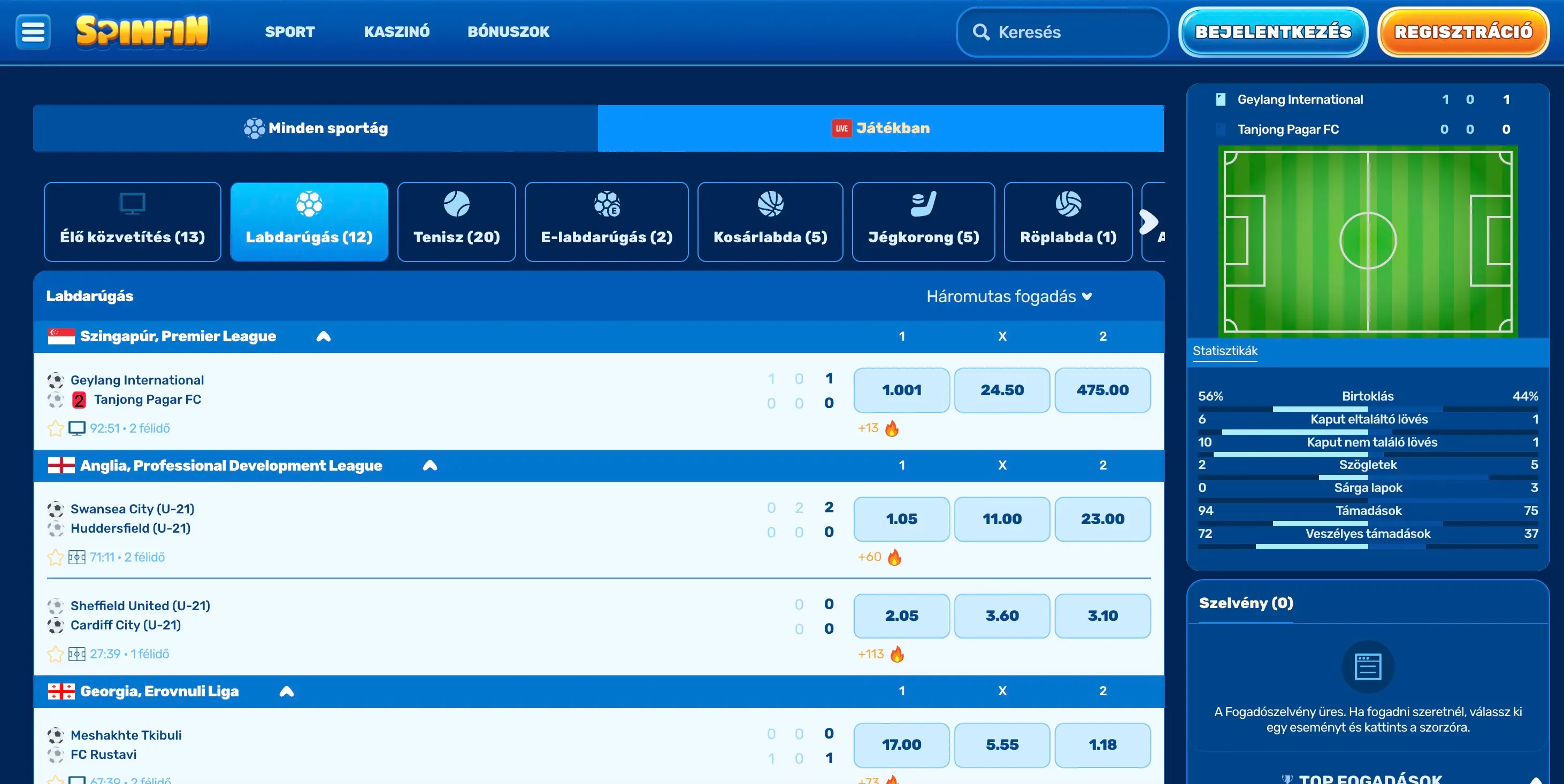 Sports Betting at Spinfin